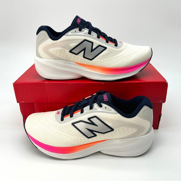 New Balance Shoes - New Balance Fresh Foam 680 v9 Womens Running Shoes Sz. 6.5 White Orange Pink NEW
